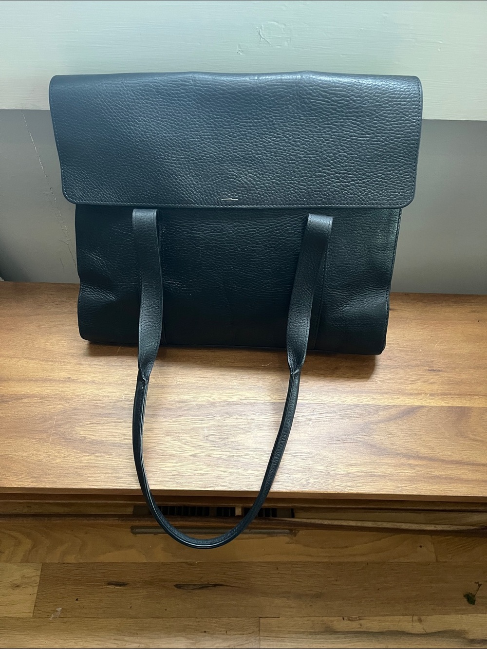 Shinola Leather Top Handle Bag